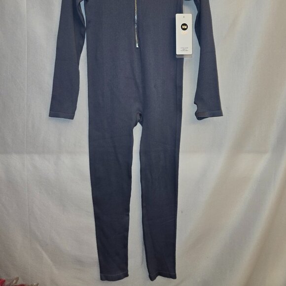 Gray One Piece jogger jumpsuit - Picture 2 of 3